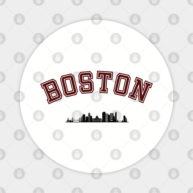 Boston Skyline Magnet by High Altitude